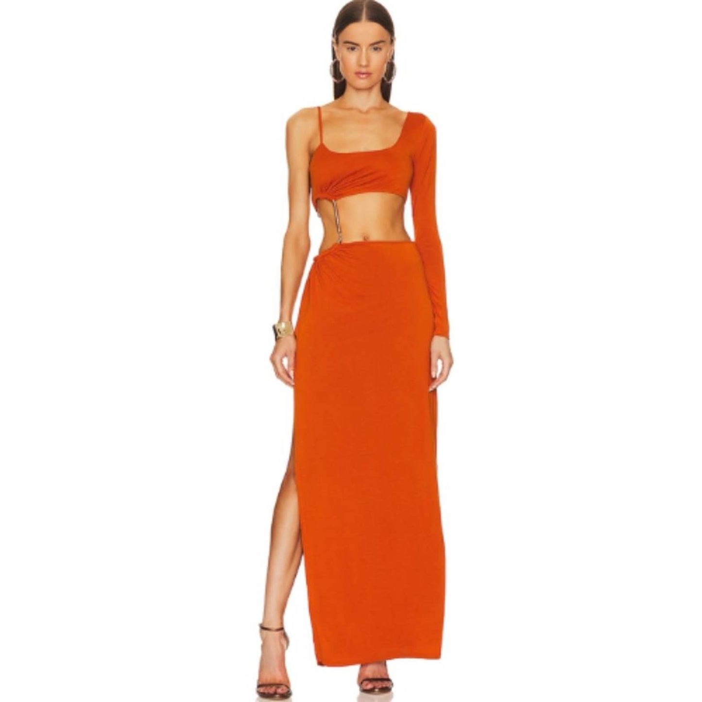 Camila Coelho x REVOLVE Jocelyn Maxi Dress in Rust NWT Size XL