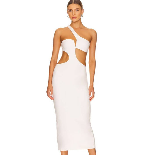 NBD Kara Midi Dress in White NWT Siz XS