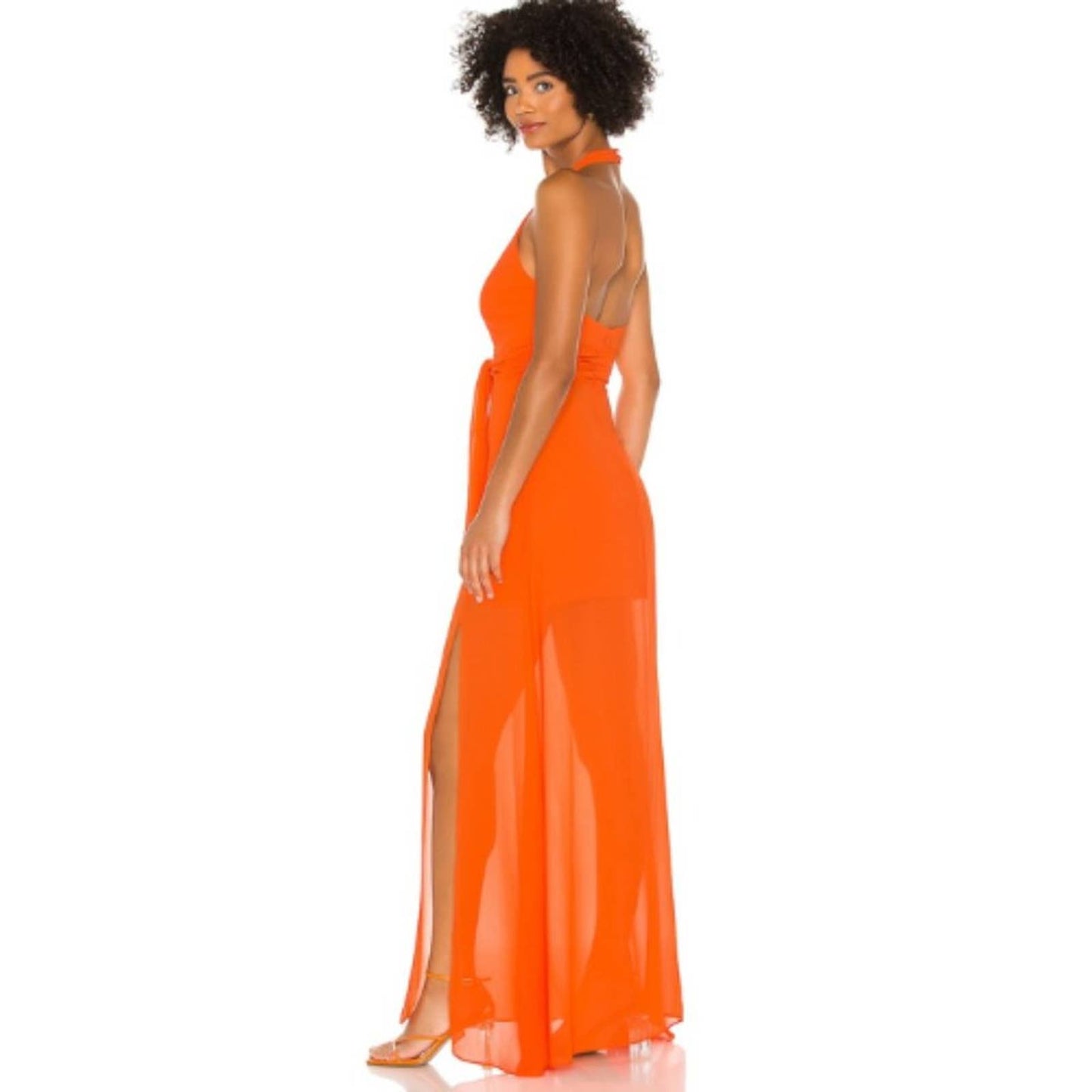 NBD Victoria Gown in Tangerine Orange NWT Size Small