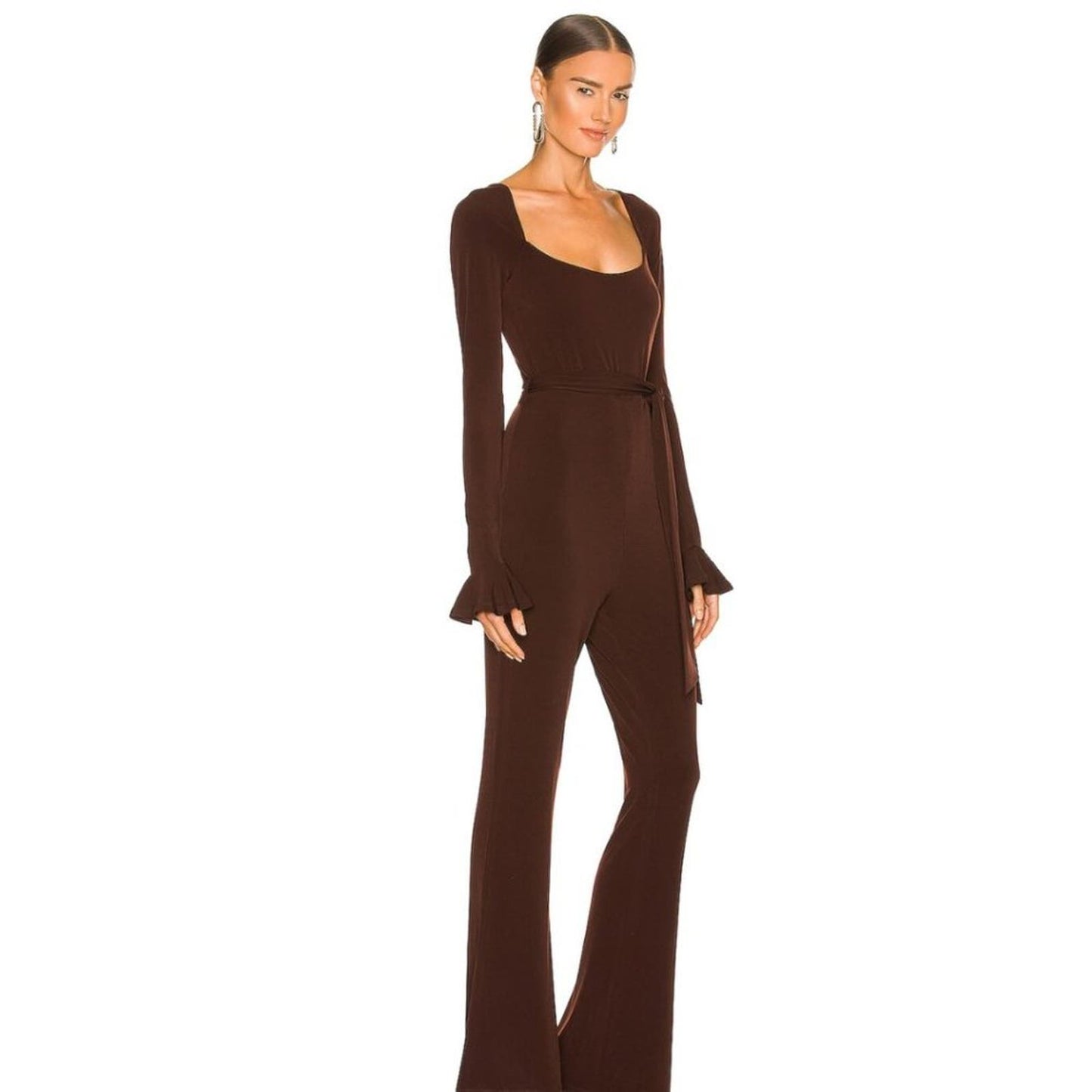 Majorelle Dakota Jumpsuit in Cappuccino Brown NWOT Size Small