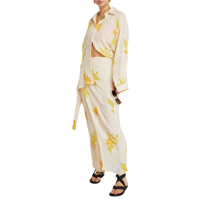 SAVANNAH MORROW  Silk-Bamboo Neoma Skirt NWT Size Medium