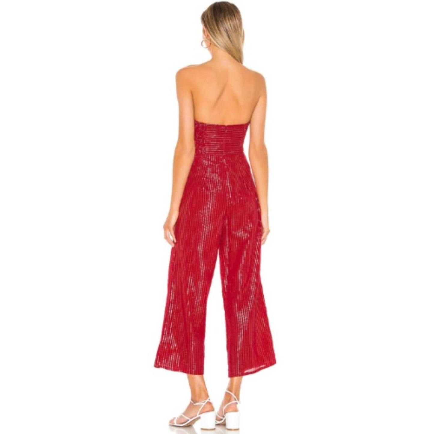 MAJORELLE Tessa Jumpsuit in Red NWOT Size Small