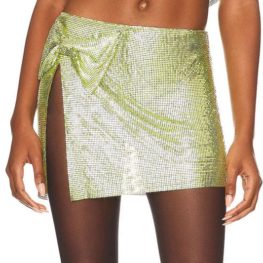 Lovers and Friends Silverlake Mini Skirt in Pear Green NWT Size XS/ Small