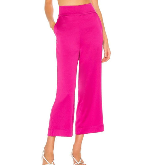 Camila Coelho Anya Crop Pant in Magenta NWT Size XXS