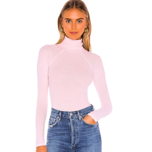 Free People All You Want Bodysuit in Ballet Pink NWT Size XS