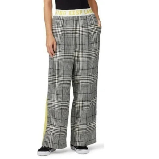 Mira Mikati Plaid Printed Wide Leg Pants GUC Size Small