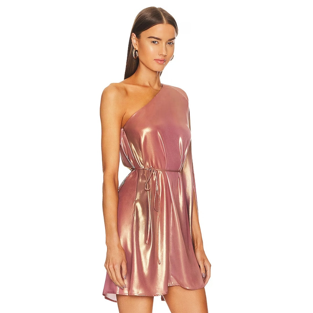 Michael Costello x REVOLVE Vira Mini Dress in Ombre Print NWT Size Small