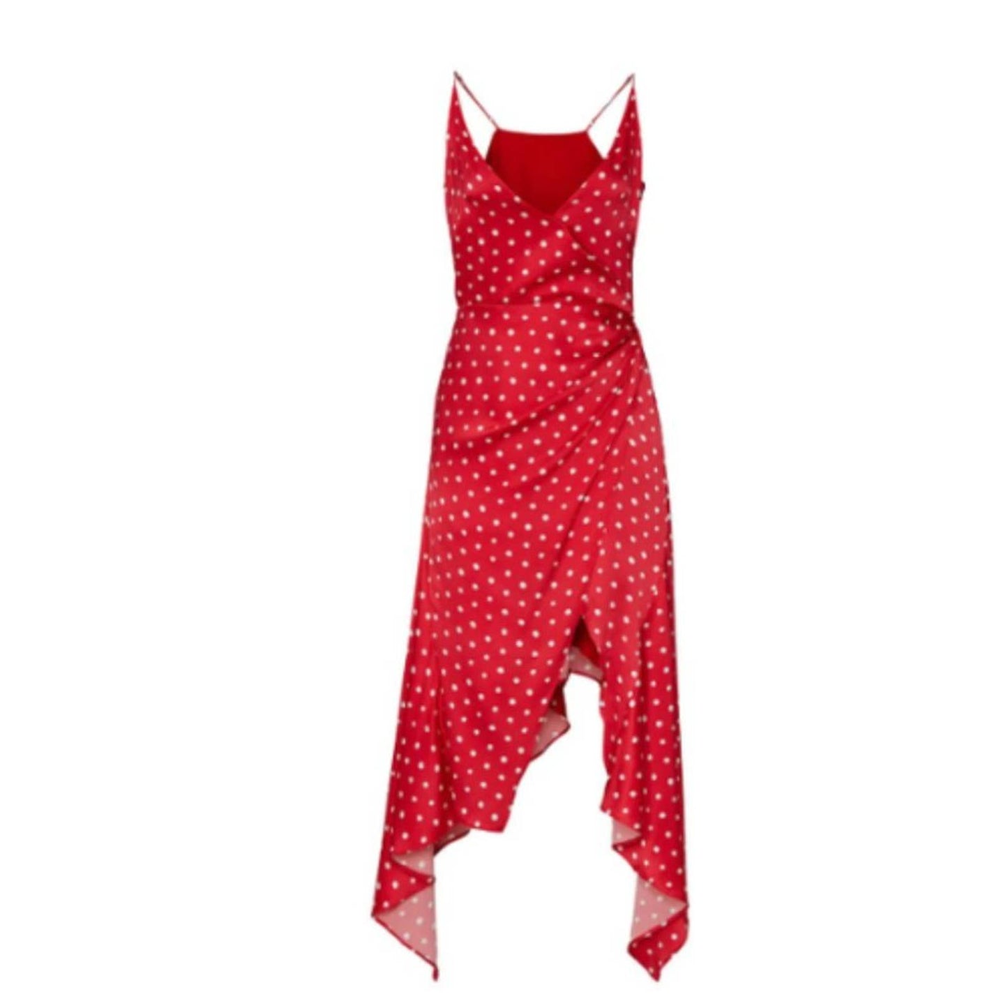 Haney Olivia Dress Red & White Polka Dot in Size 10