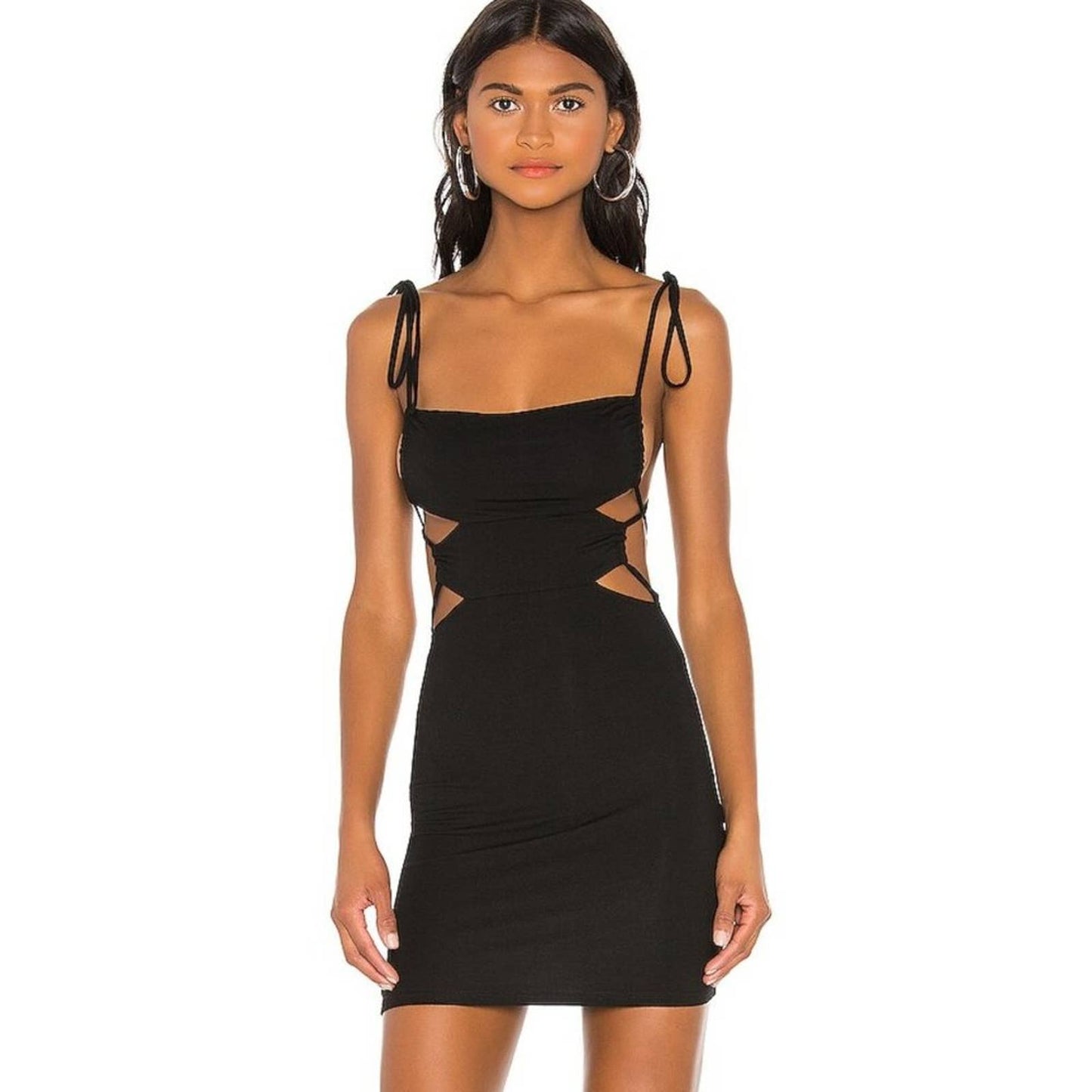 h:ours Montlake Mini Dress in Black NWOT Size M