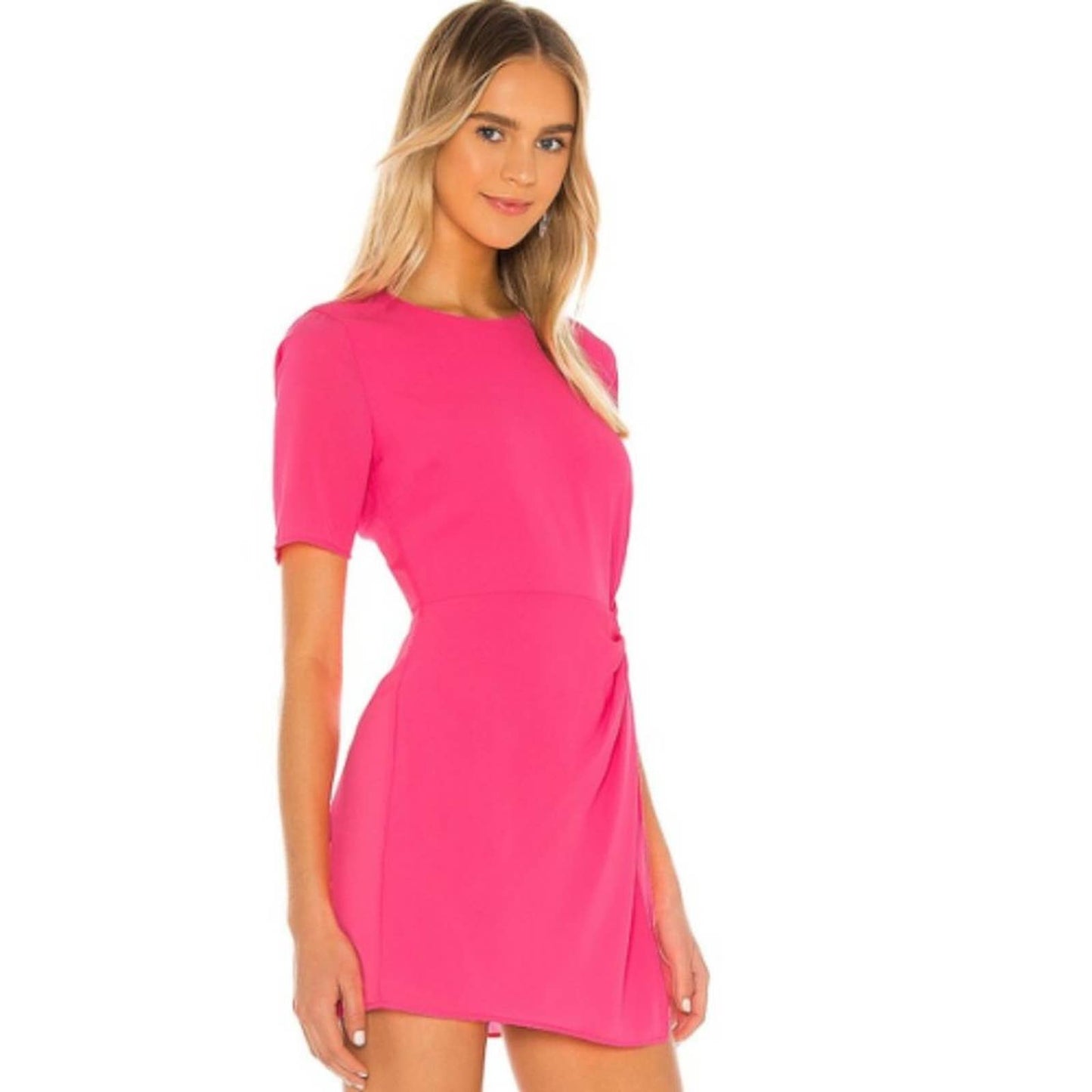 NBD Lottie Mini Dress in Neon Pink NWT Size Small