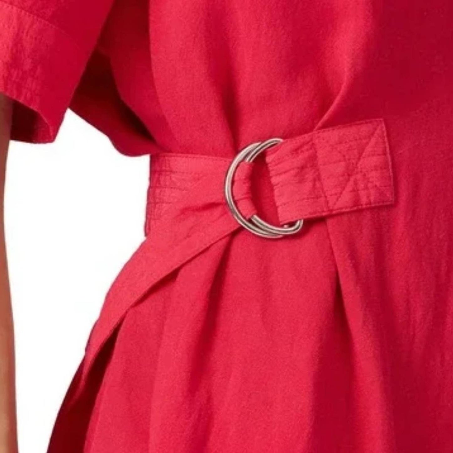 Scotch & Soda Dress Cinched D Ring Red Size Medium