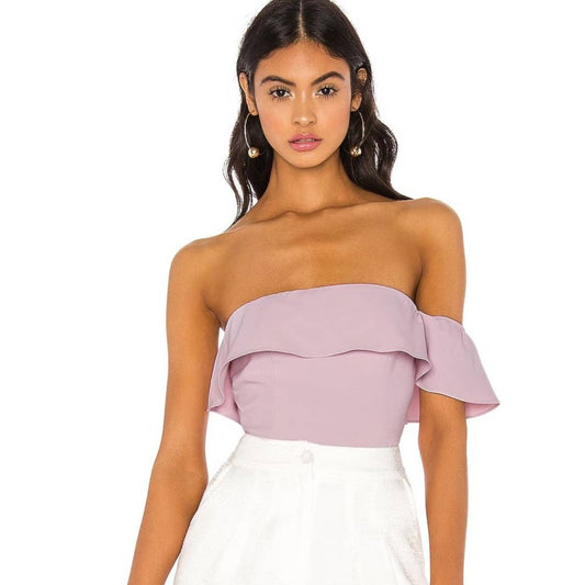 NBD x Naven Tiffany Bodysuit in Lilac NWT Size Small