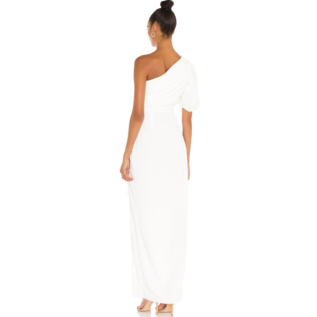 Amanda Uprichard Bexley Maxi Dress in Ivory NWOT Size XS