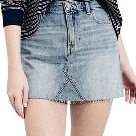 Hollister High-Rise Denim Skirt Blue in Size 0 / 24