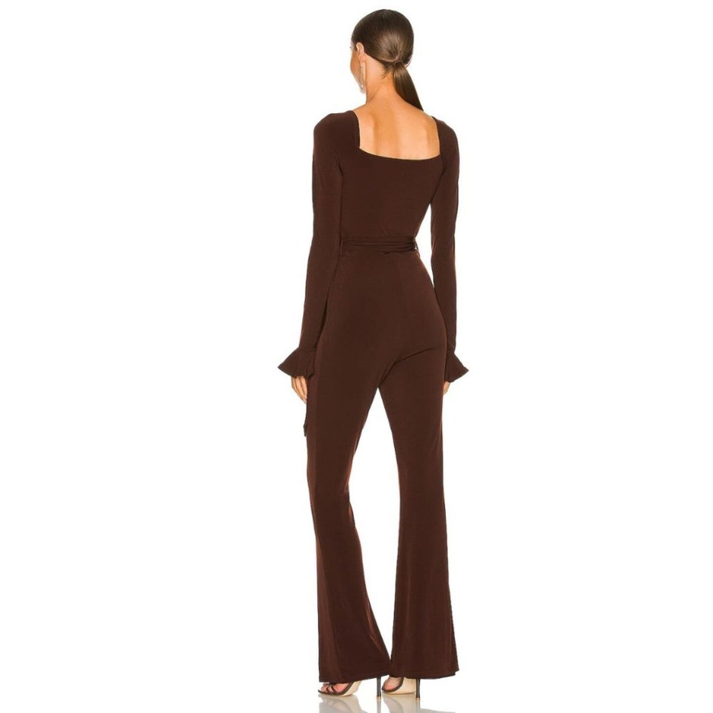 Majorelle Dakota Jumpsuit in Cappuccino Brown NWOT Size Small